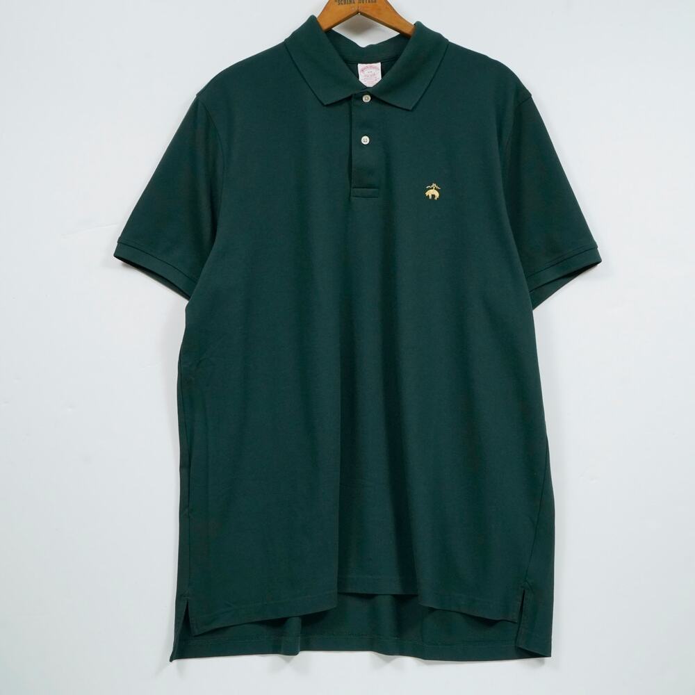 Brooks Brothers 1818 Performance Polo XXL Dark Green Supima Cotton Original Fit